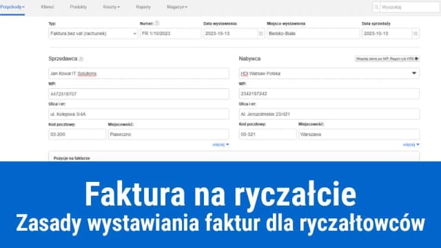 Jak wypełnić fakturę na ryczałcie bez błędów i z łatwością Jak wypełnić fakturę na ryczałcie bez błędów i z łatwością